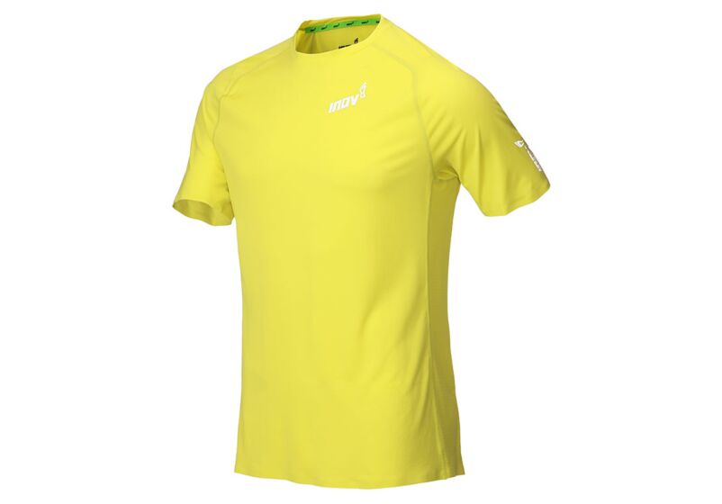 Inov-8 Base Elite 2.0 Short Sleeve Men's Base Layer Yellow UK 164283SBI